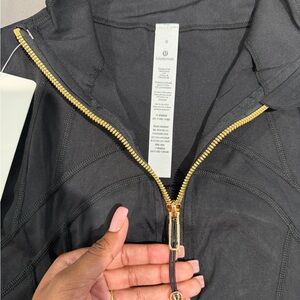 lululemon athletica Black Utility Jacket with Gold Accents
